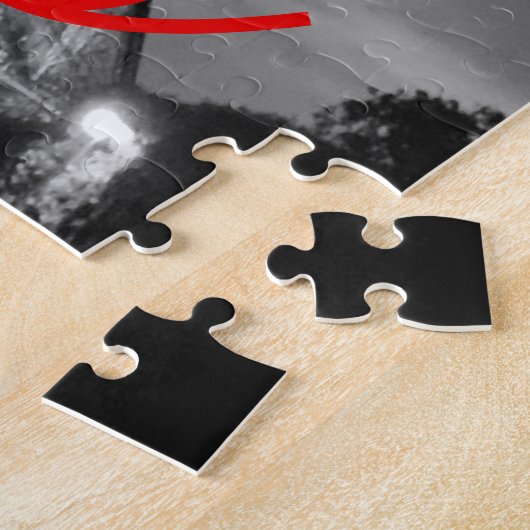 白黒パリシティナイトエッフェルタワーヨーロッパ ジグソーパズル (側面)