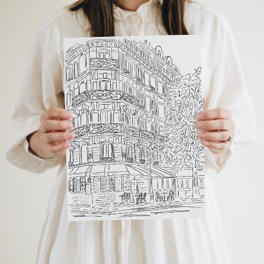 白黒パリジャンのコーナー ポスター