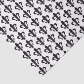 白黒パリジャンフランスの（紋章の）フラ・ダ・リ 薄葉紙 (詳細)