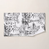 白黒パリタワーエッフェルタオルセット バスタオルセット (ハンドタオル)