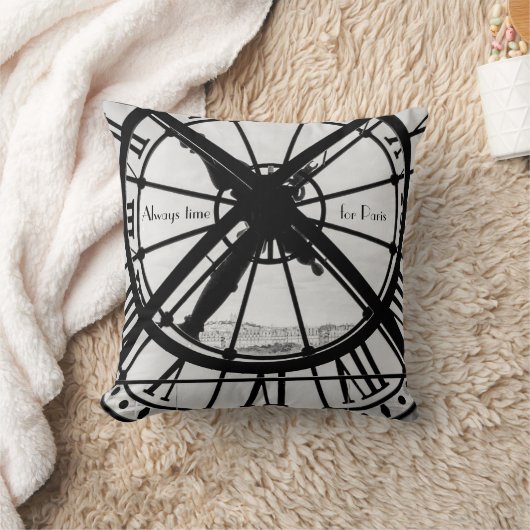 白黒パリテーマホームデコール引用文 クッション (ブランケット)