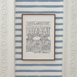 白黒パリボランジェリーポスター ポスター