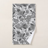 白黒パワリー バスタオルセット (ハンドタオル)