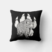 白黒パンザー機器シンボルのグラフィックデザイン クッション (裏面)