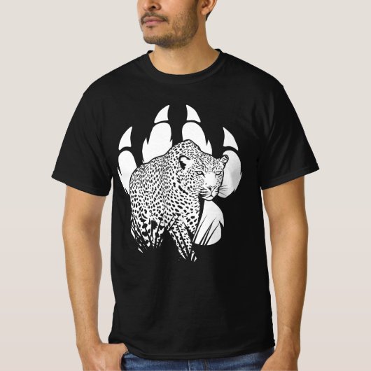 白黒パンザー機器シンボルのグラフィックデザイン Tシャツ (正面)