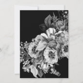 白黒パンジー葬儀記念のお知らせ 招待状 (裏面)