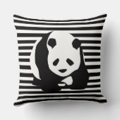 白黒パンダとストライプ クッション (裏面)
