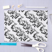 白黒パンダのティッシュペーパー 薄葉紙 (クラフト)