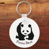 白黒パンダベア キーホルダー (正面)