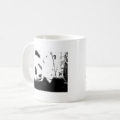 白黒パンダ コーヒーマグカップ (正面左)