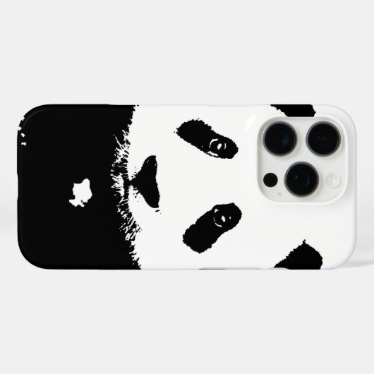 白黒パンダ Case-Mate iPhoneケース (裏面 (横))