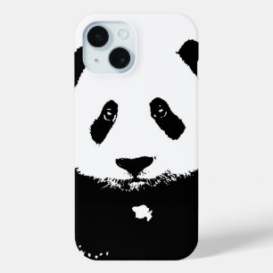 白黒パンダ iPhone 15ケース