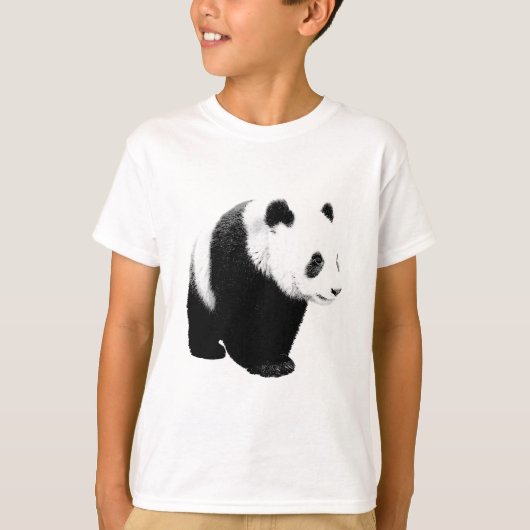 白黒パンダ Tシャツ (正面)