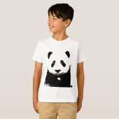 白黒パンダ Tシャツ (正面フル)