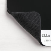 白黒パーソナライズされたカラーブロック マウスパッド (コーナー)