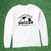 白黒パーソナライズされたサッカーの母 トライブレンドＴシャツ