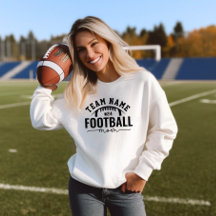 白黒パーソナライズされたサッカーチーム母