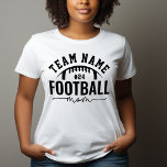 白黒パーソナライズされたサッカーチーム母 トライブレンドＴシャツ<br><div class="desc">モムカスタムス用サッカーTシャツ – ホワイトデザインに表示されるスポーティなスタイリッシュ文字付きサッカーロゴカスタム。プレイヤーのサッカーチーム名とジャージー番号でパーソナライズ。ブラックデザインとホワイトシャツの色を変更できる。</div>