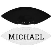 白黒パーソナライズされたサッカー アメリカンフットボール (パネル)