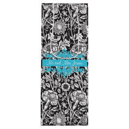 白黒パーソナライズされたダマスクワイン抱き枕 ワインギフトバッグ