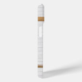 白黒パーソナライズされたバスケットボールジャージー Case-Mate iPhoneケース (裏面 / 右)