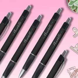 白黒パーソナライズされた名 ボールペン