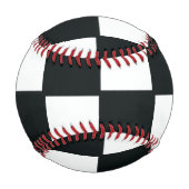 白黒パーソナライズされた球カスタム球 野球ボール (裏面)