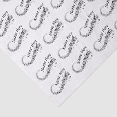 白黒パーソナライズされた音符ティッシュペーパー 薄葉紙 (詳細)