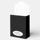 白黒パーソナライズされた フェイバーボックス (オープン)