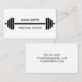 白黒パーソナルフィットネストレーナー 名刺 (正面/裏面)