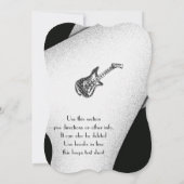 白黒パーティの招待状 招待状 (裏面)