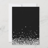 白黒パーティーサンキューカード 招待状 (裏面)