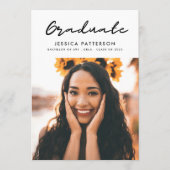 白黒パーティー大学院編集可能 案内状 (正面)