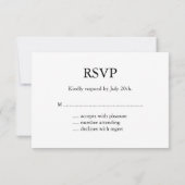白黒パーティー灯RSVP 出欠カード (裏面)