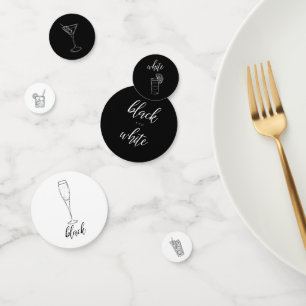 白黒パーティー コンフェッティ