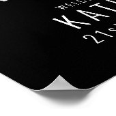 白黒パーティー ポスター (角)