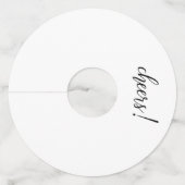 白黒パーティー ワイングラスタグ (裏面)