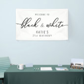 白黒パーティー 横断幕 (トレードショー)