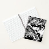 白黒パームツリーデザイン ノートブック (内部)