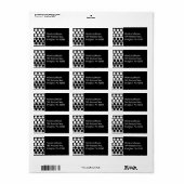 白黒パール ラベル (フルシート)