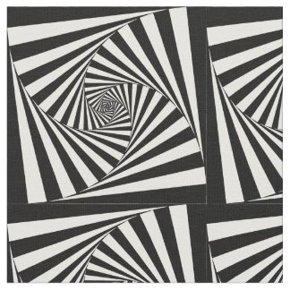白黒ヒップスターのGeorgeous催眠性のパターン ファブリック