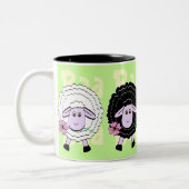 白黒ヒツジ ツートーンマグカップ (左)