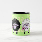 白黒ヒツジ ツートーンマグカップ (中央)