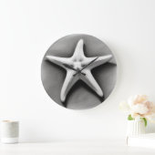 白黒ヒトデ ラージ壁時計 (ホーム)