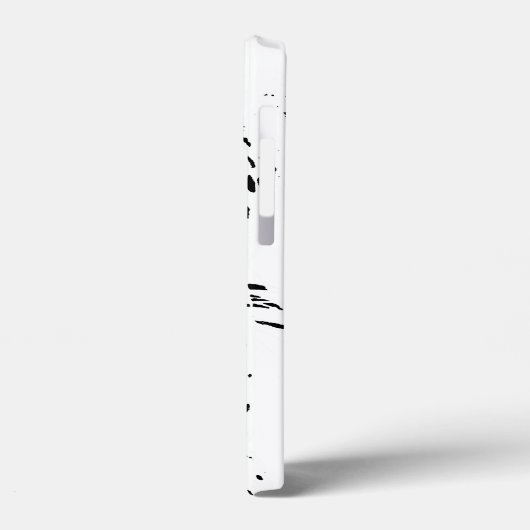 白黒ヒョウのケースメイトiPhoneケース Case-Mate iPhoneケース (裏面 / 左)