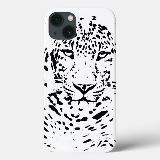 白黒ヒョウのケースメイトiPhoneケース Case-Mate iPhoneケース (裏面)