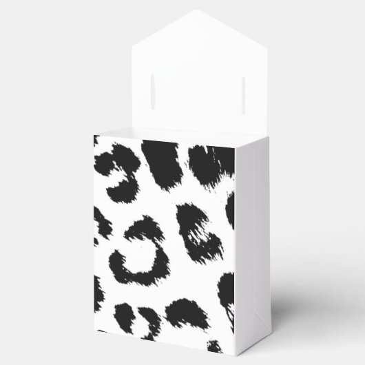 白黒ヒョウのパターン フェイバーボックス (オープン)