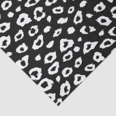 白黒ヒョウのプリント 薄葉紙 (詳細)
