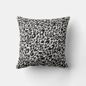 白黒ヒョウクラシックヒョウ クッション (裏面)
