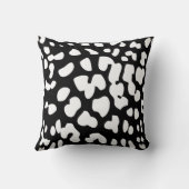 白黒ヒョウ印刷装飾用クッション クッション (裏面)